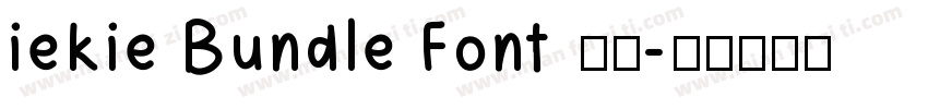 iekie Bundle Font 官方字体转换